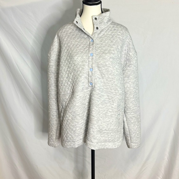 Marine Layer Corbet Funnel Neck Pullover in Gray - Picture 4 of 8